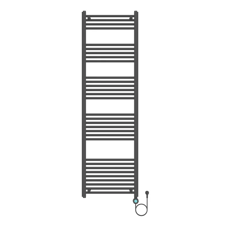 Laatste Versie Elektrische Handdoekdroger Smart WiFi Geborsteld Koper – 120×50 cm – 700W – Digitale Programmeerbare Thermostaat – Rechts Aansluiting