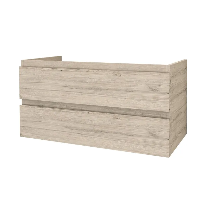 Wastafelblad MDF – 96,4 x 45,5 x 2,6 cm – Licht Hout Wastafeltablet voor Badkamermeubel Aanbieding