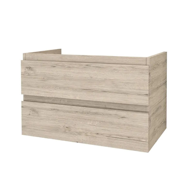Wastafelblad MDF – 76,4 x 45,5 x 2,6 cm – Licht Hout Wastafeltablet voor Badkamermeubel Actieprijs