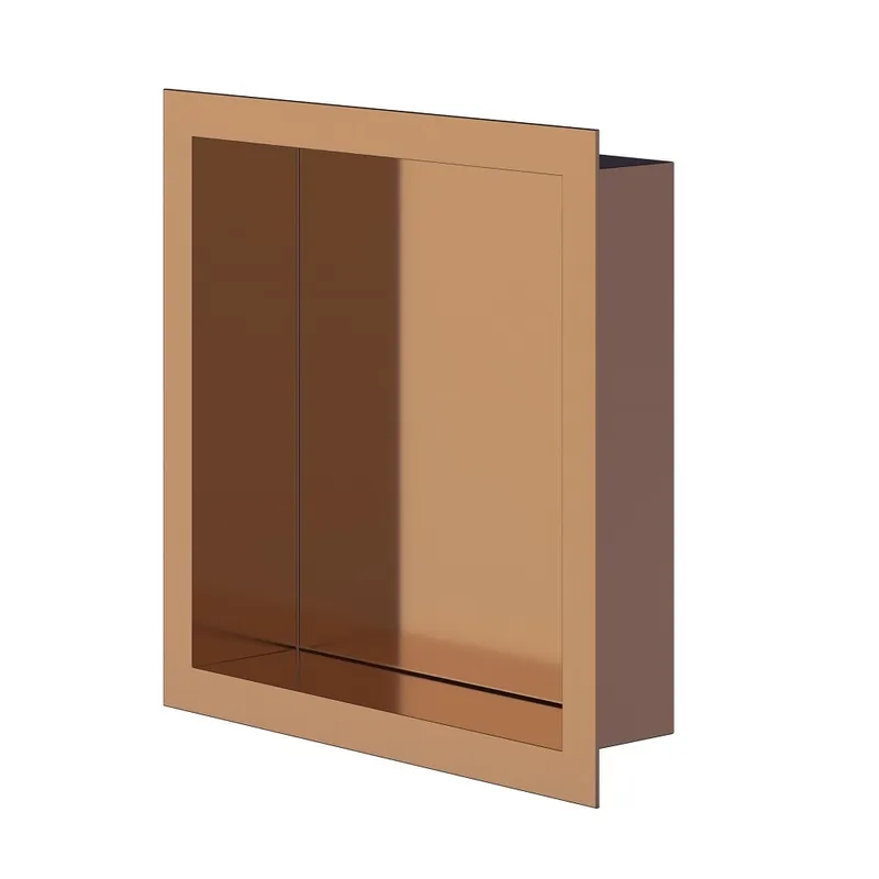 Actieprijs CURVY Gebogen Inloopdouche met Handdoekhouder – 8 mm Veiligheidsglas – Anti-Kalk – Omkeerbaar – 100×200 cm – Helder Glas – Geborsteld Koper