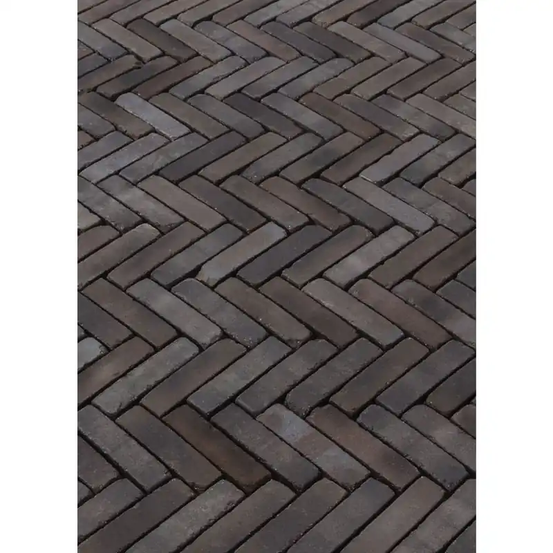 Gebakken Waalformaat Ancona Antica Zwart-Blauw-Bruin 6cm Op = Op