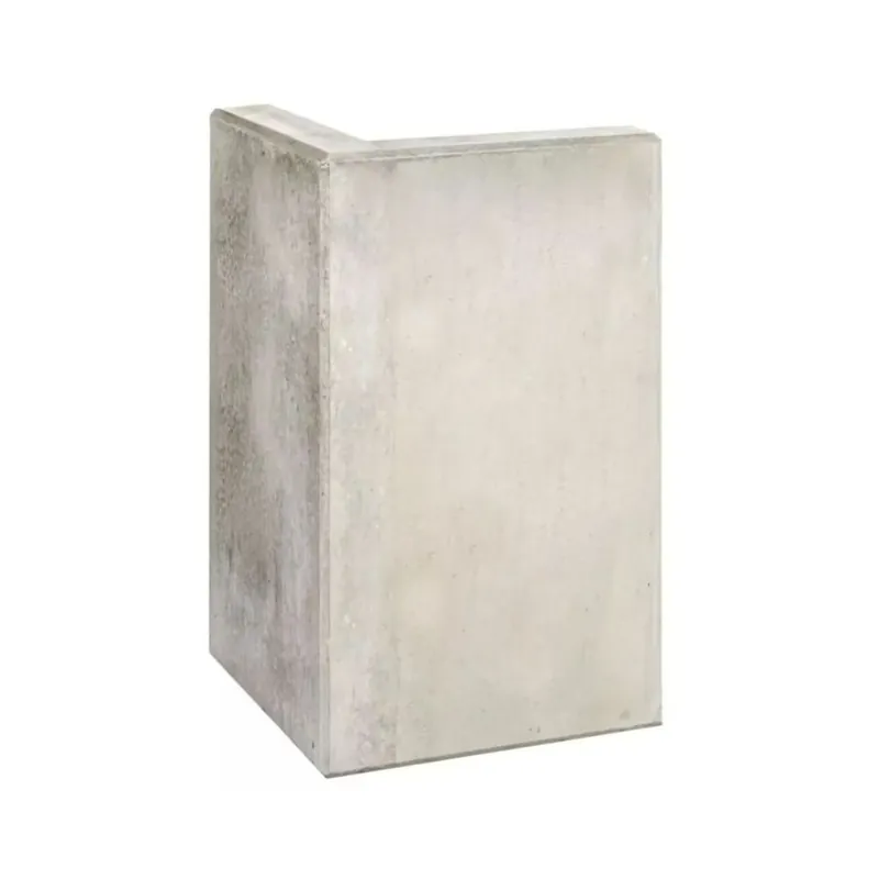 Merkproduct L-hoekelement Grijs 140x50x50cm