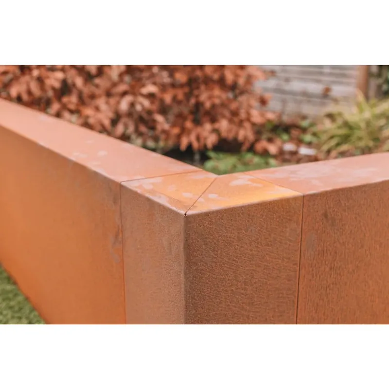 Nu Kopen Corten Overzetstuk Hoek 200/200x450x150mm