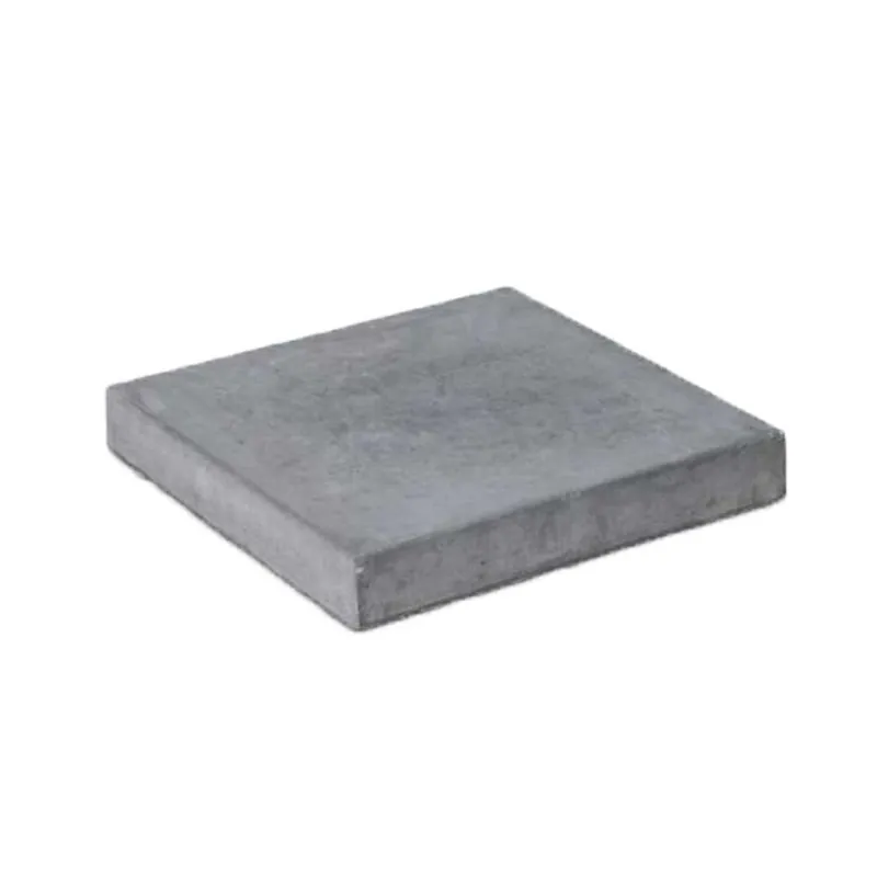 Paalmuts Vlak Beton Grijs 50x50x5 Speciale Aanbieding