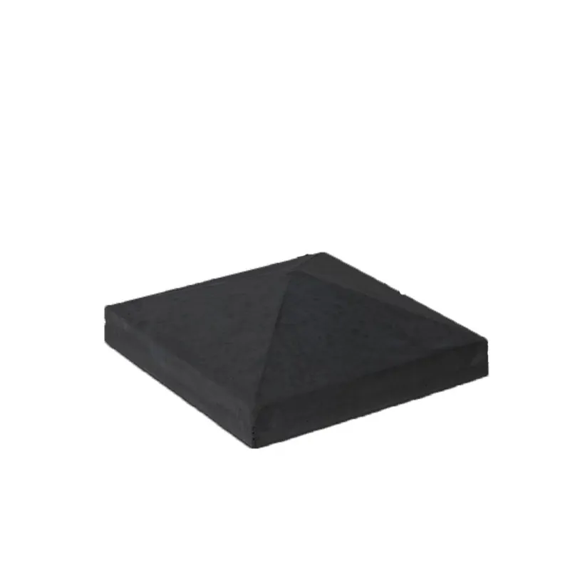 Weekendaanbieding Paalmuts met punt Beton Zwart Gecoat 24x24x5