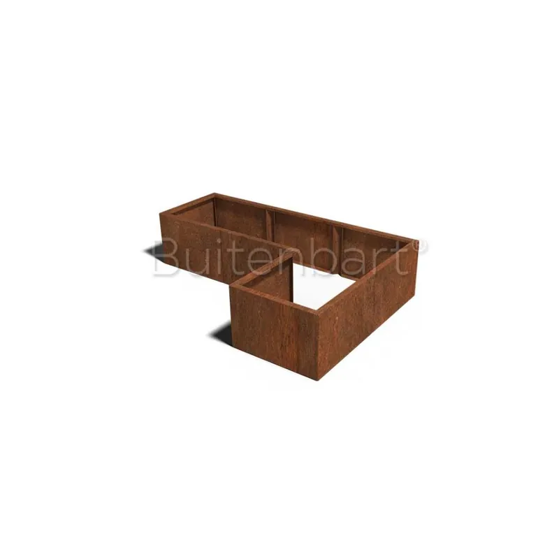 Must-Have Cortenstaal Plantenbak L-vorm 60, hoogte 40cm