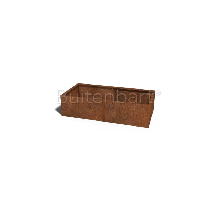 Cortenstaal Plantenbak Rechthoek XL 160x80cm, hoogte 60cm Beste Prijs