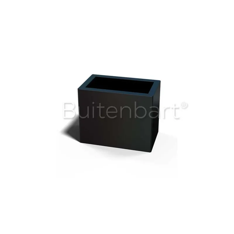 Gepoedercoat Staal Zwart Plantenbak Rechthoek 30x60cm, hoogte 60cm Betrouwbaar