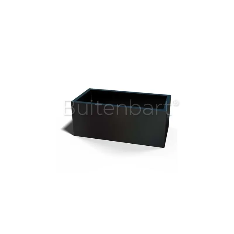 Gepoedercoat Staal Zwart Plantenbak Rechthoek 50x100cm, hoogte 60cm Exclusieve Aanbieding