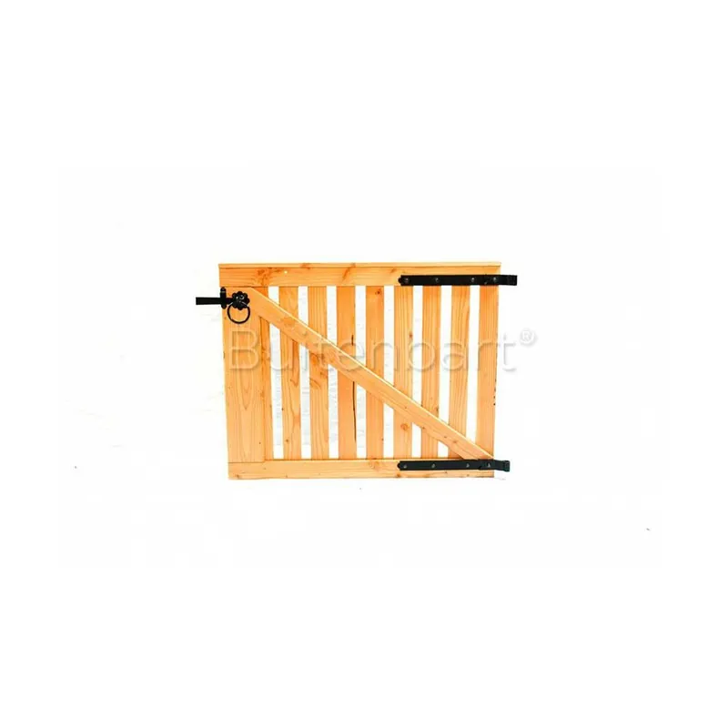 Hoge Kwaliteit Tuinpoort Douglas geschaafd onbehandeld (incl. voorgemonteerd hang en sluitwerk) 120x120cm Rechtsdra