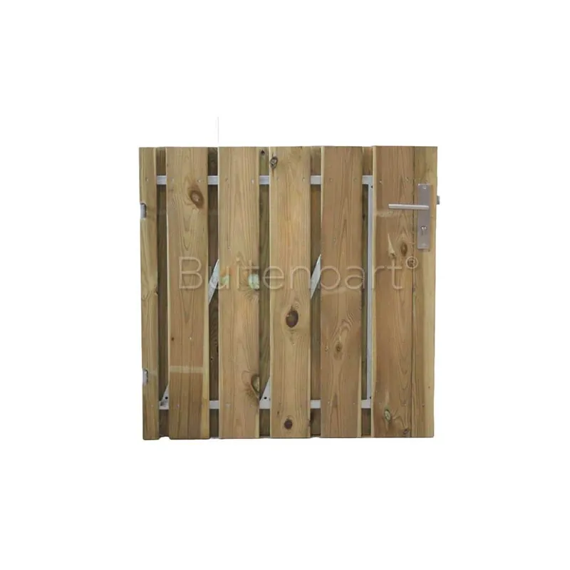 Tuinpoort Trendline Easy Grenen Groen Geïmpregneerd Laag 150x100cm Linksdraaiend Betaalbaar