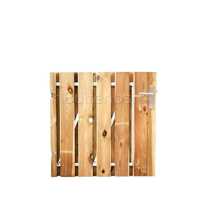 Gecertificeerd Tuinpoort Trendline Easy Grenen Rood Geïmpregneerd Laag 100x100cm Linksdraaiend
