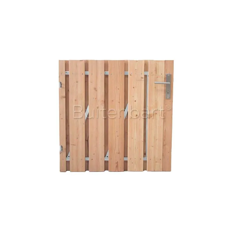 Nieuw Tuinpoort Trendline Easy Douglas Geschaafd Onbehandeld Laag 100x100cm Linksdraaiend