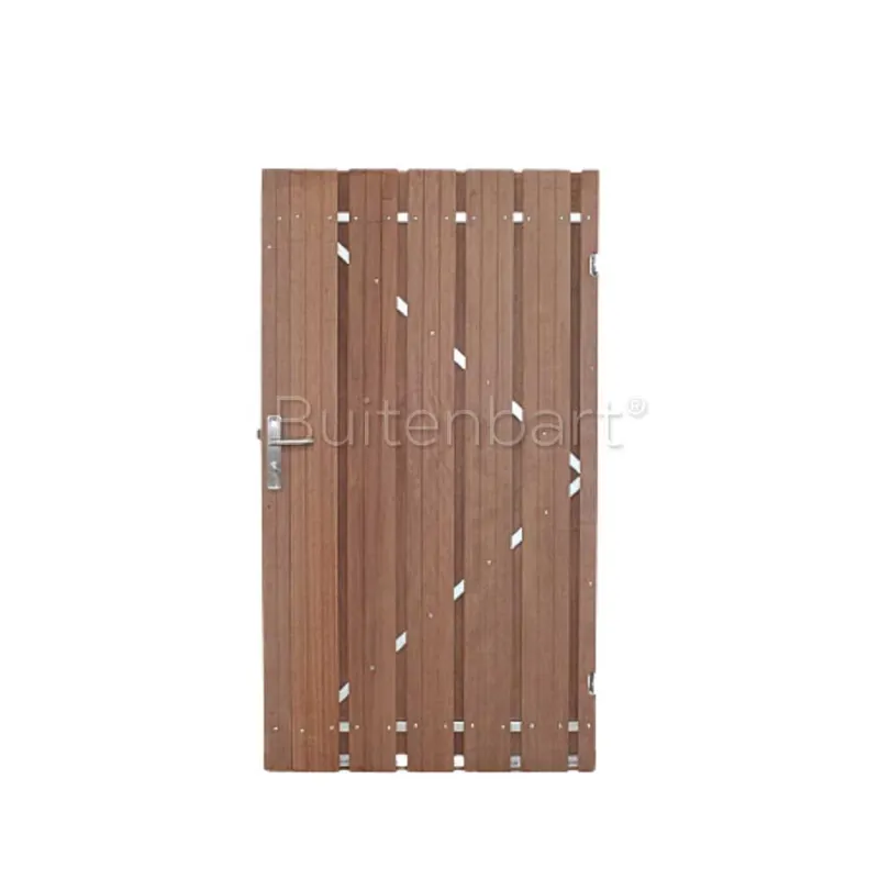 Tuinpoort Topline Hardhout Geschaafd 90x190cm Rechtsdraaiend Fabrieksprijs