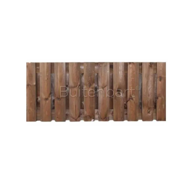 Snelle Levering Topline Schuttingscherm 89,5x180cm, Grenen Bruin Verduurzaamd, 16mm