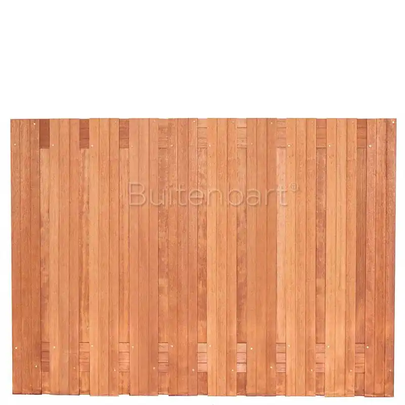 Topline schuttingscherm 180x130cm, Hardhout, Onbehandeld, 14mm Tijdelijk Beschikbaar