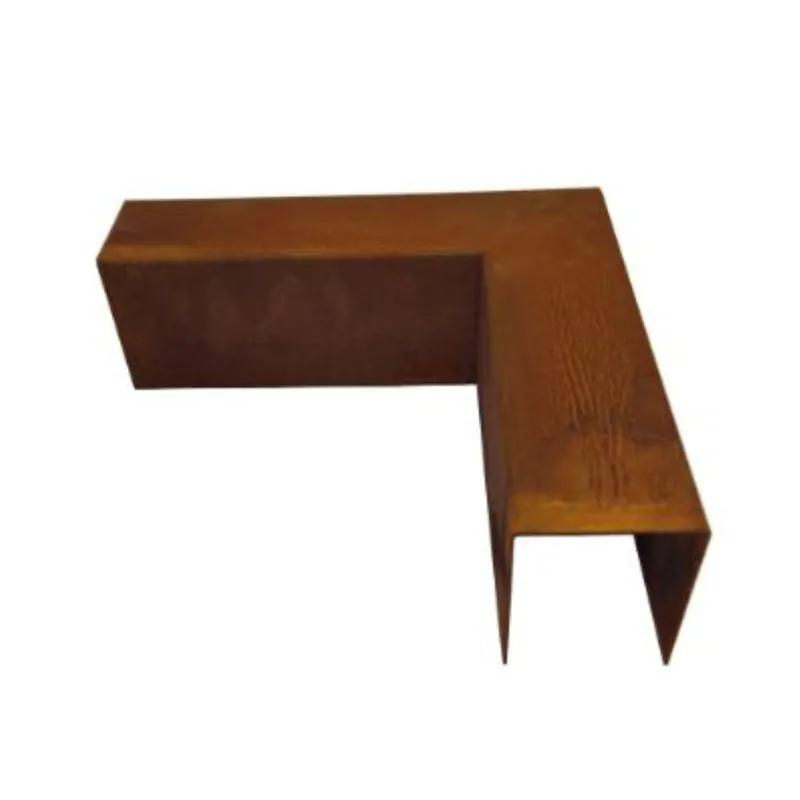 Op = Op Corten Opsluitband Hoekstuk Afdekker 20x5x6cm - tbv 5cm band