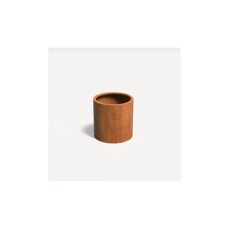 Cortenstaal Plantenbak Rond diameter 80cm, hoogte 80cm Direct Beschikbaar