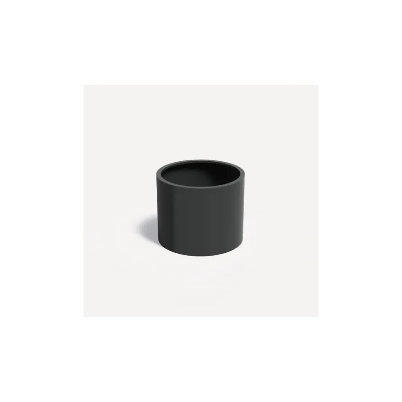 Meest Verkocht Gepoedercoat Aluminium Zwart Plantenbak Rond diamter 100cm, hoogte 80cm