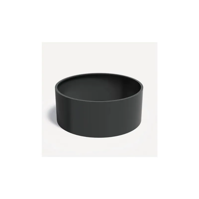 Gepoedercoat Aluminium Zwart Plantenbak Rond diamter 200cm, hoogte 80cm Betrouwbaar