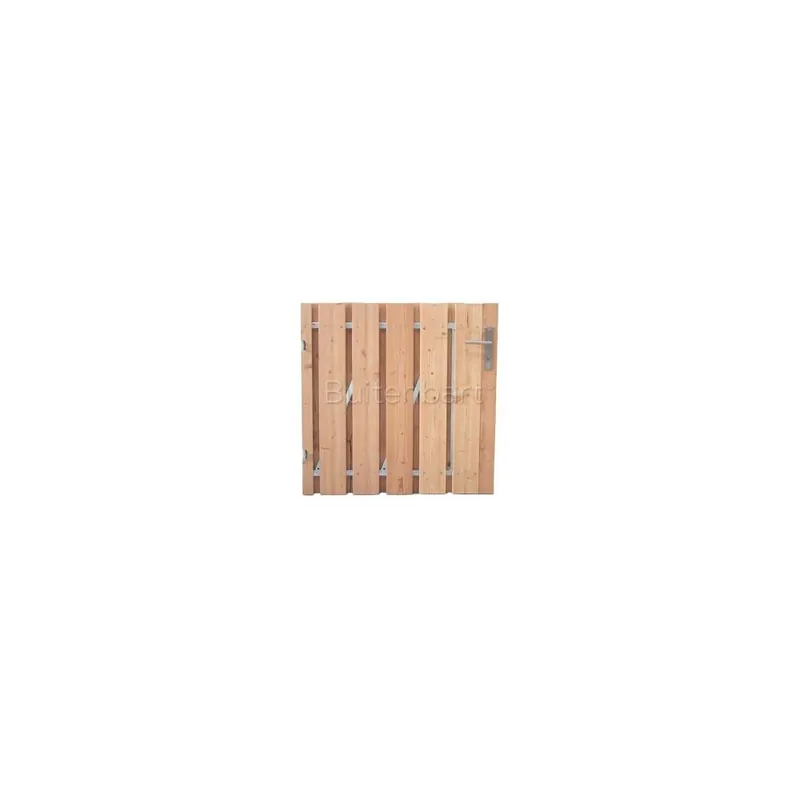 Tuinpoort Trendline Easy Douglas Geschaafd Onbehandeld Laag 110x100cm Linksdraaiend Lage Kosten