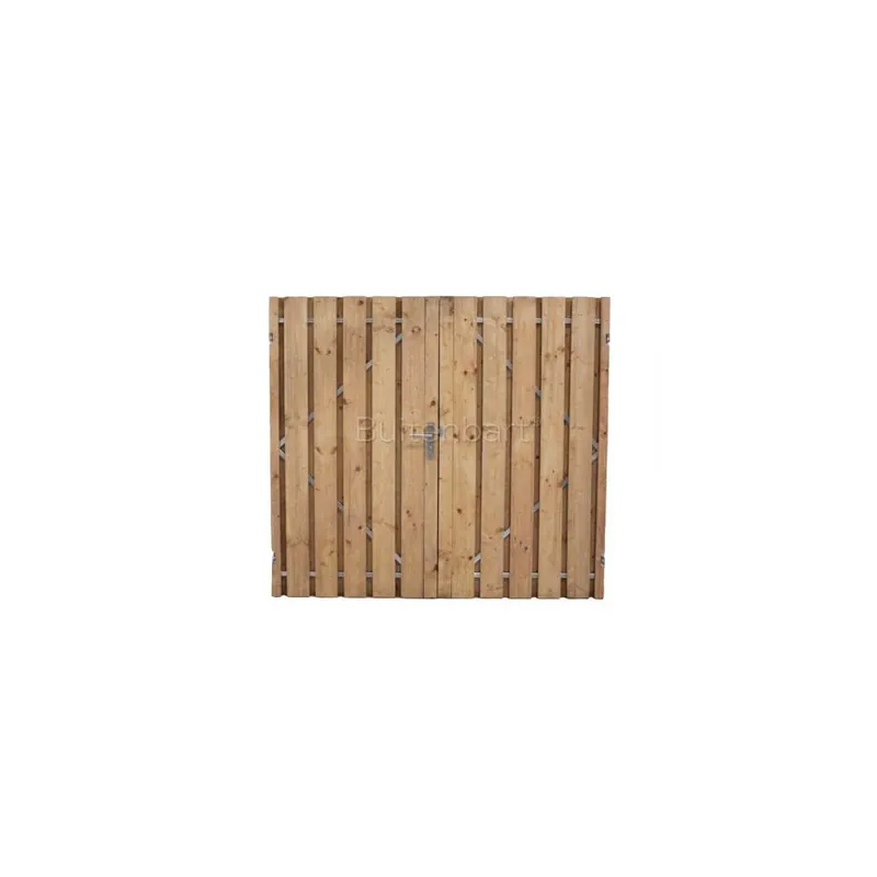 Goedkoop Tuinpoort dubbel Trendline Easy Grenen Rood Geïmpregneerd 260x190cm Rechtsdraaiend