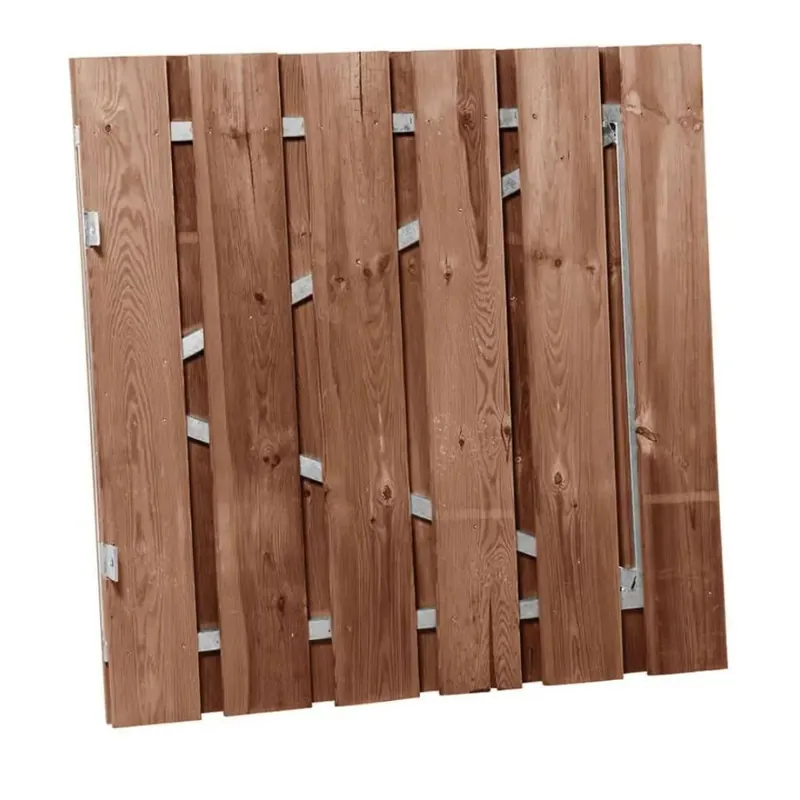 Populair Tuinpoort laag Topline Hardhout Geschaafd 120x100 Rechtsdraaiend