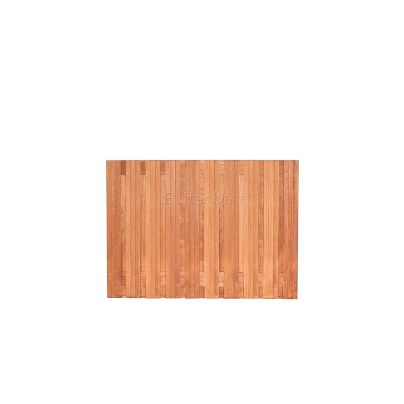 Premium Topline schuttingscherm 180x166 cm, Hardhout, Onbehandeld, 14mm