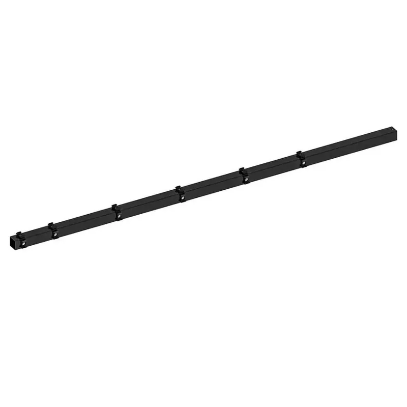 Hillfence h.paal+aansluitingset afdekkap 6x6x240cm zwart Exclusieve Aanbieding