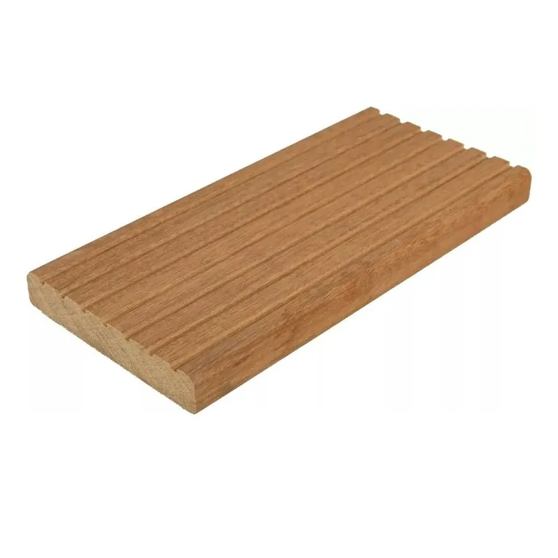 Goedkoop Bangkirai terrasplank glad/grof Basic 2.5x14.5x305cm