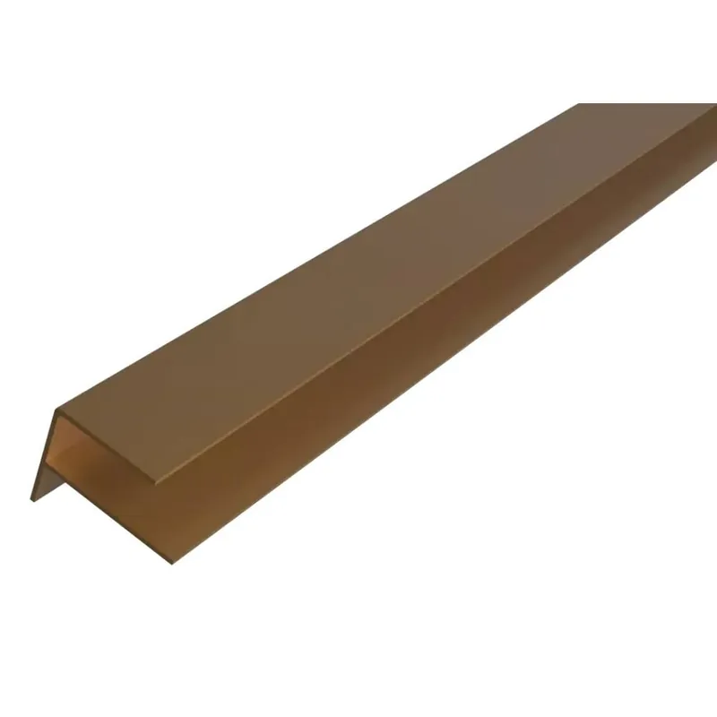 WEO Essential Alu F-profiel 35x45mm 300cm Teak Express Levering