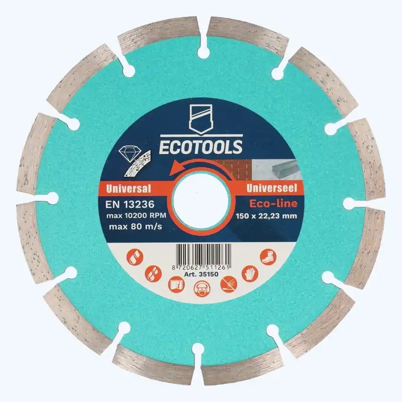 Diamantschijf universeel 150 mm | EcoTools.nl Gereduceerde Prijs