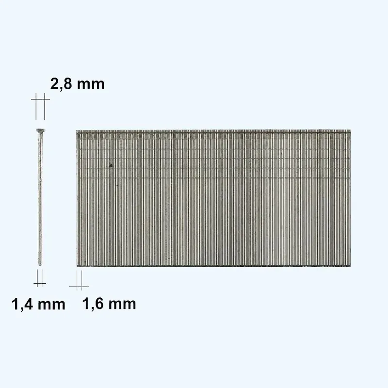 16 Ga brads 50 mm T50 RVS online bestellen Fabrieksprijs