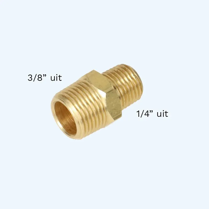 Rechtstreeks Van De Fabrikant Verloopnippel 1/4" - 3/8"