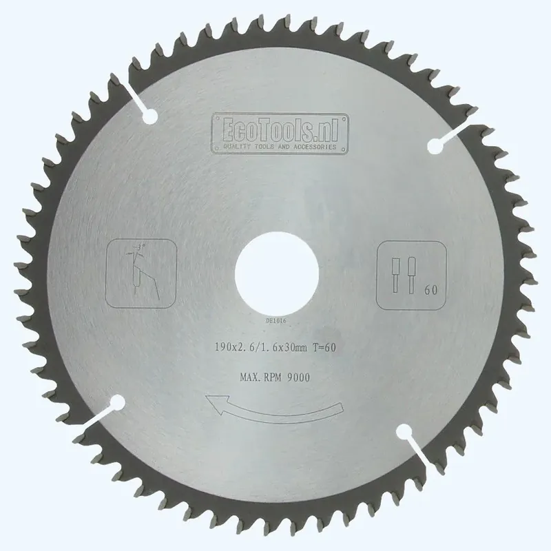 HM-zaagblad 190 x 30 mm T=60 (vlak-daktand) Must-Have