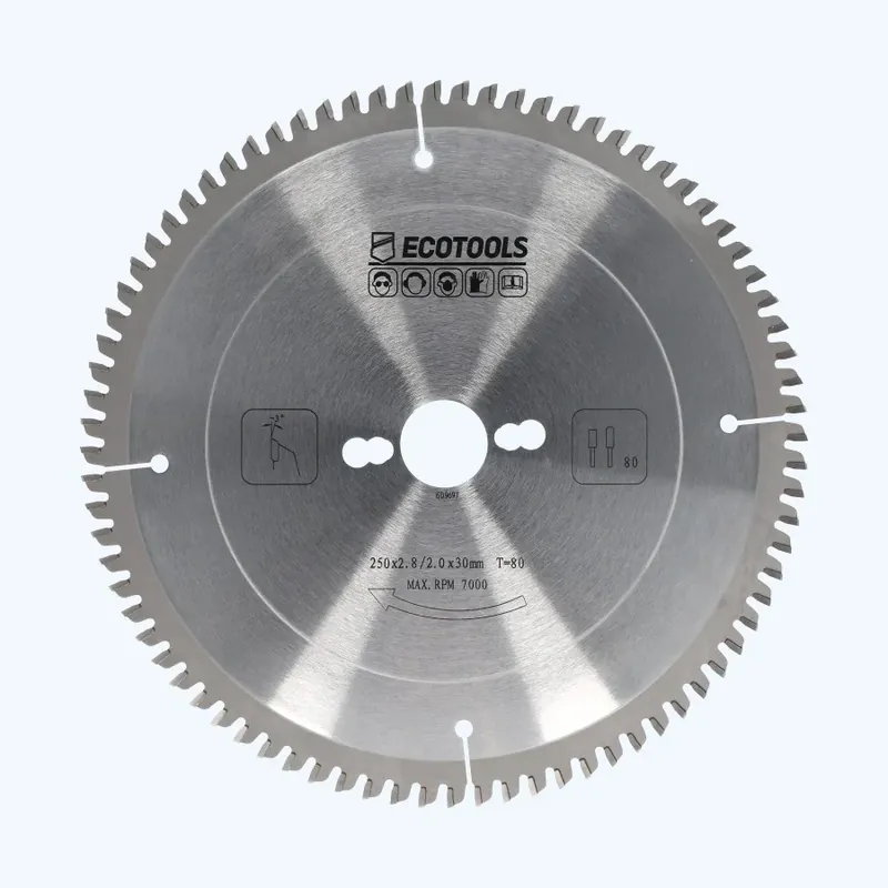 HM-zaagblad 250 x 30 mm T=80 (vlak-daktand) Bestseller