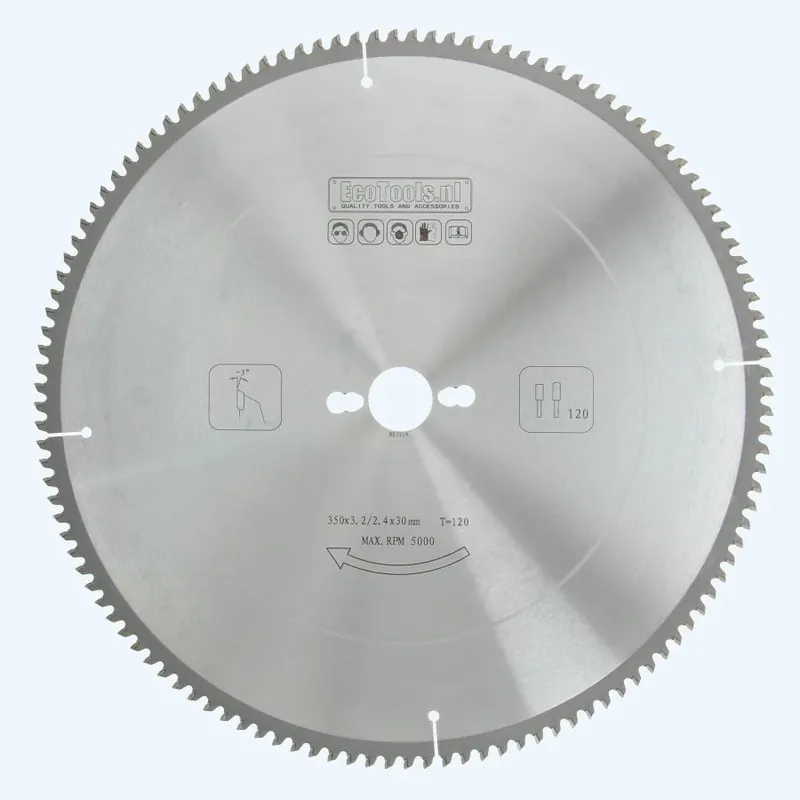 HM-zaagblad 350 x 30 mm T=120 (vlak-daktand) Voordeelprijs