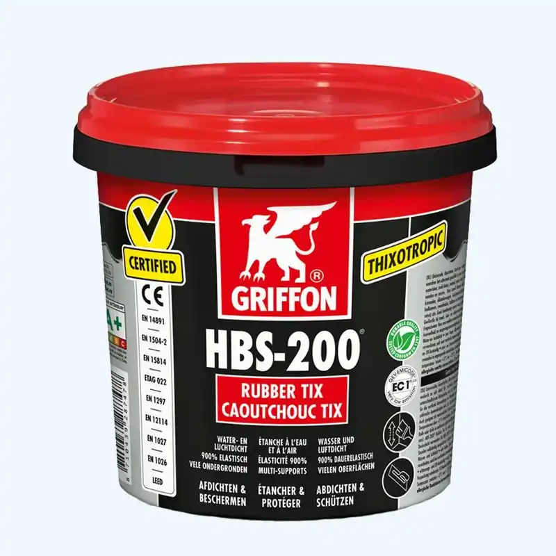 Hoge Kwaliteit Griffon HBS-200® Rubber Tix 1 liter bestellen
