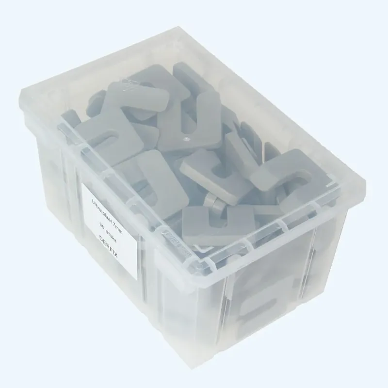 96 stuks uitvulplaatjes 7 x 47 mm grijs Merkproduct