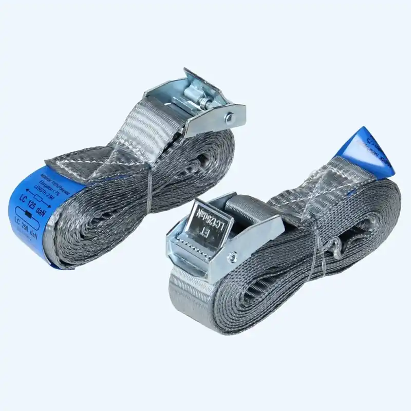 Korting Spanbanden met klemslot 2,5 meter (2 stuks)