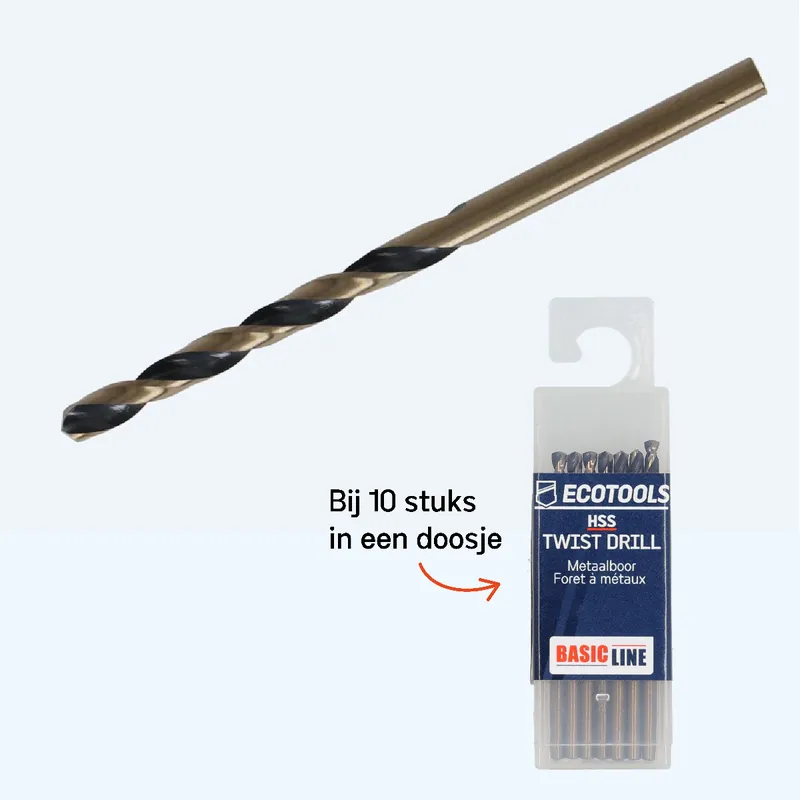 Aanbieding Basicline HSS metaalboor 6,0 x 93 mm | EcoTools.nl