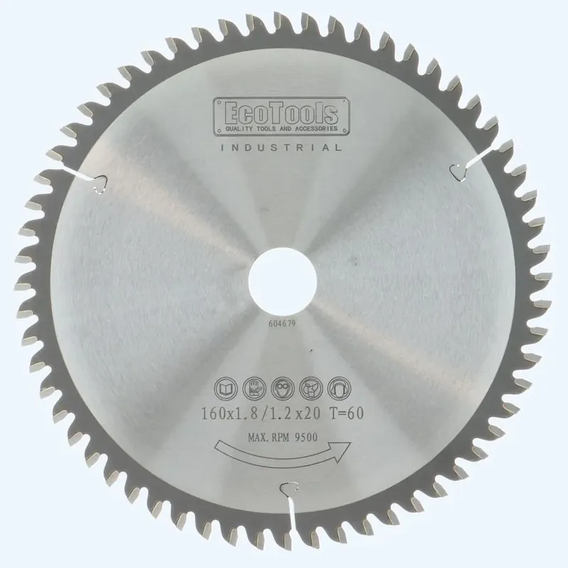 Aanbieding HM-zaagblad Industrial 160 x 20 mm T=60 vlak-daktand (1,8 mm) | Eco...
