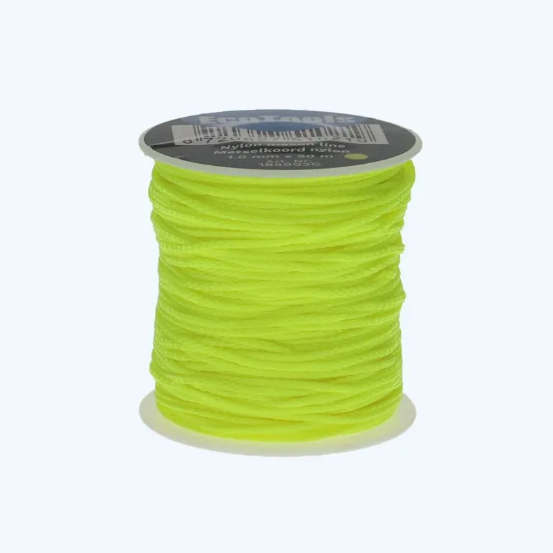Veilige Betaling 50 meter metselkoord nylon 1,0 mm geel haspel