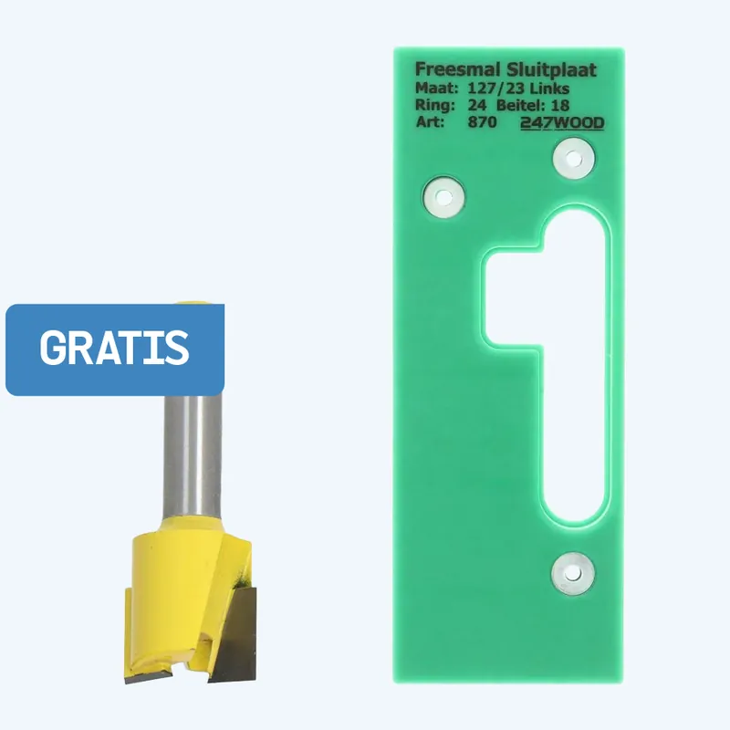Meest Verkocht Freesmal voor sluitplaat 127 x 23 mm links