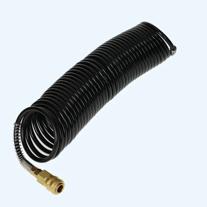 Aanbieding 10 meter PE spiraalslang Euro koppeling kopen