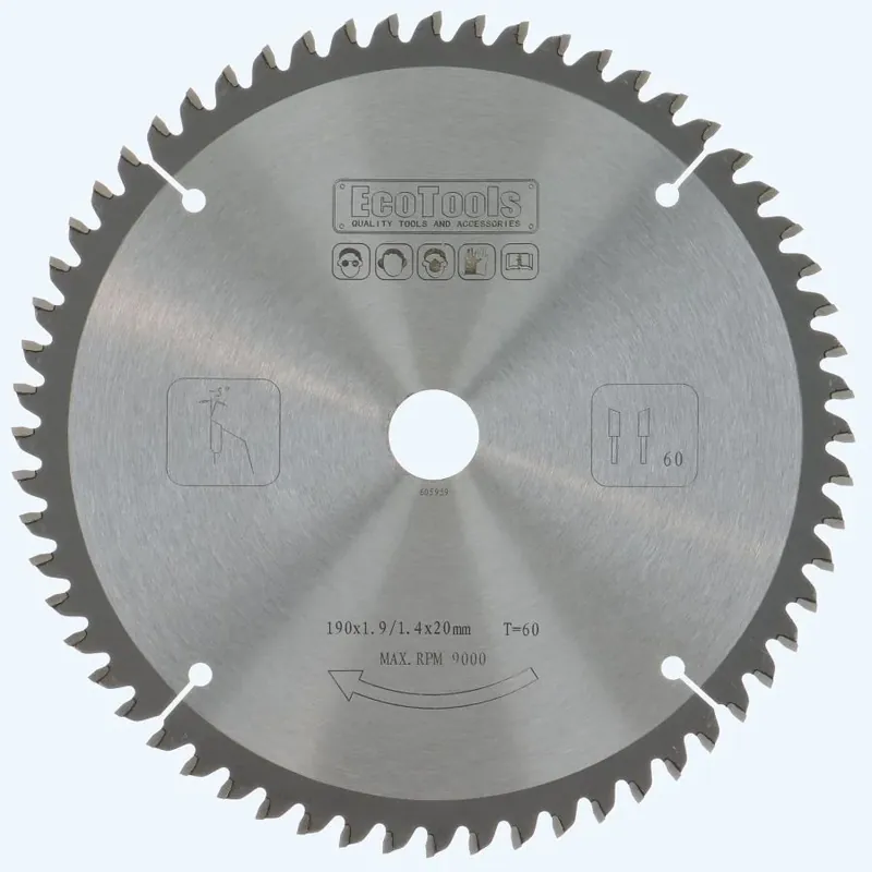 Beste Prijs HM-afkortzaagblad 190 x 20 mm Thinline T60
