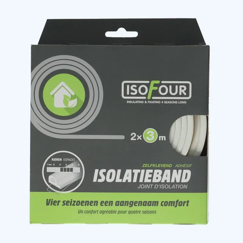 Koop Vandaag Tochtband EPDM type P 9 x 5,5 mm wit kopen