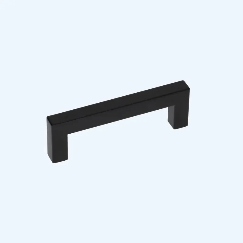 Greep zwart RVS vierkant 128 x 35 mm Favoriet