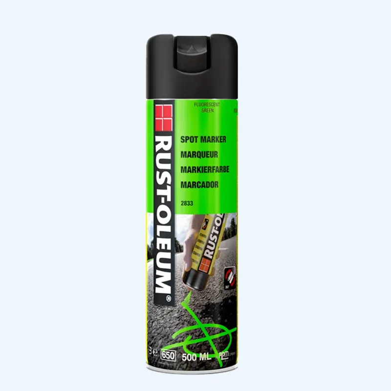 Rust-oleum Hard Hat Markeerspray FLUORESCEREND GROEN Express Levering