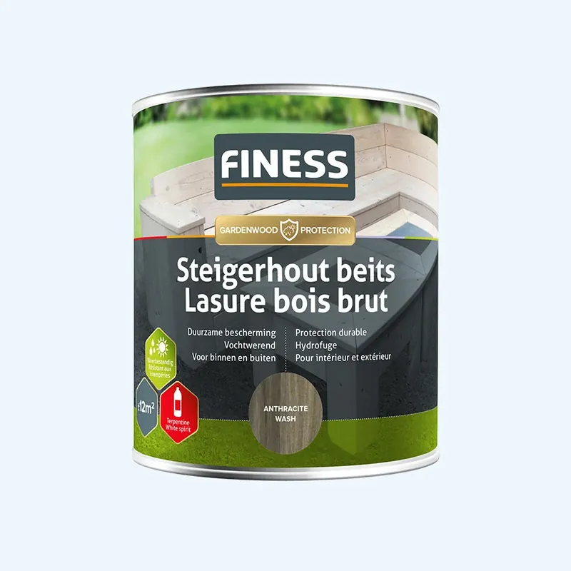 Op = Op FINESS Steigerhoutbeits 750 ml Anthracite-wash